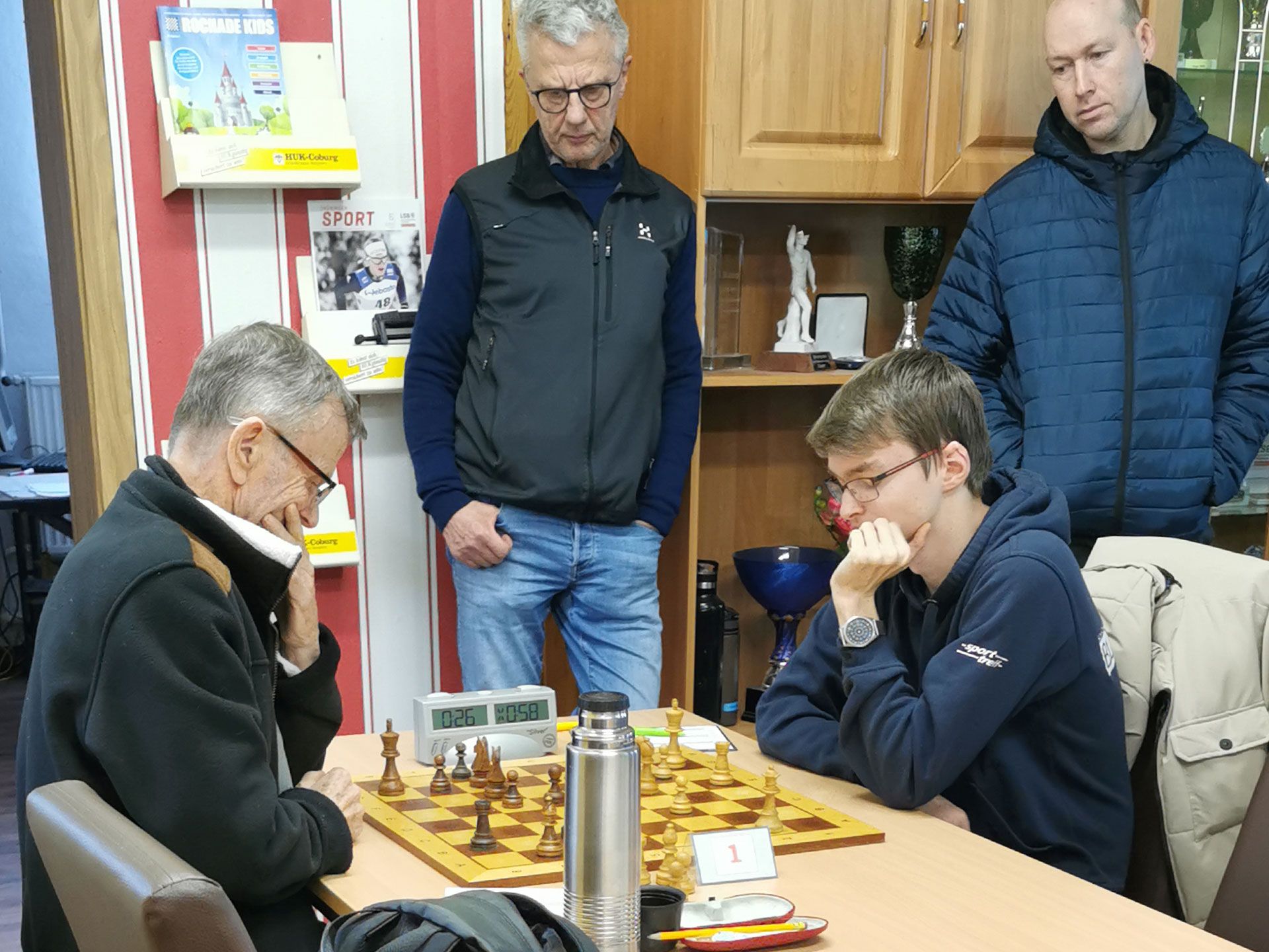 Oskar Prasser an Brett 1